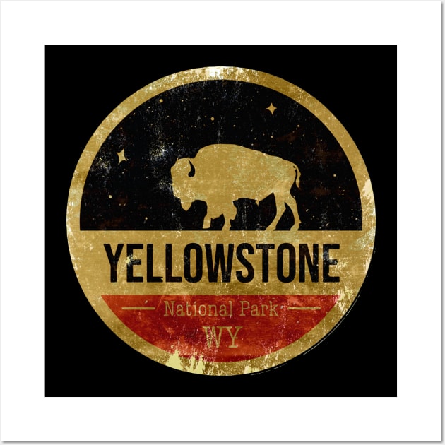 Yellowstone National Park Fresh Retro Wall Art by JayaUmar329